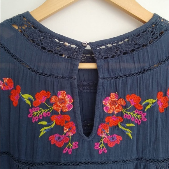 Free People Embroidered Mini Dress - Picture 4 of 7
